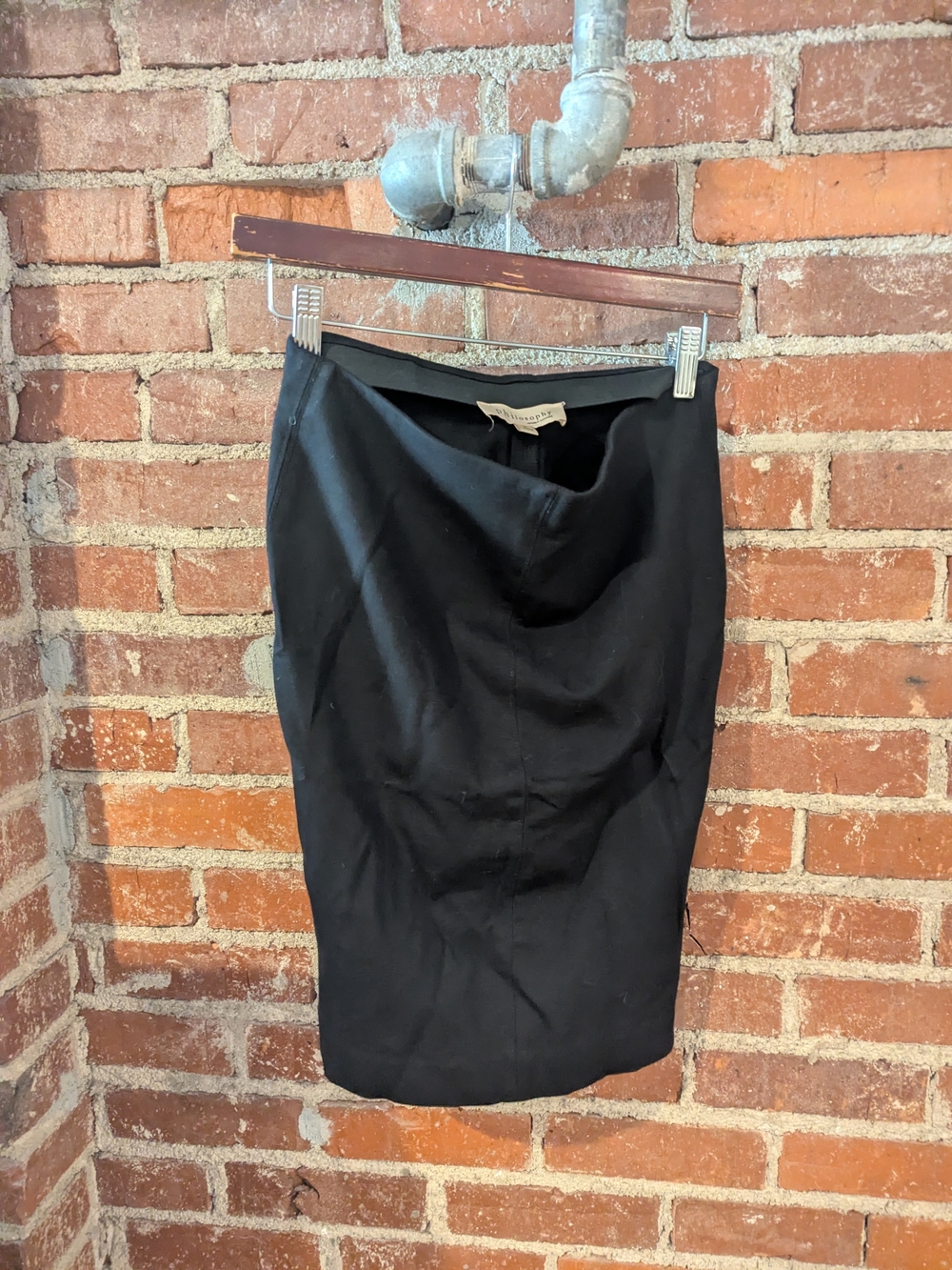 Philosophy Black Pencil Skirt - Classic High-Rise Silhouette